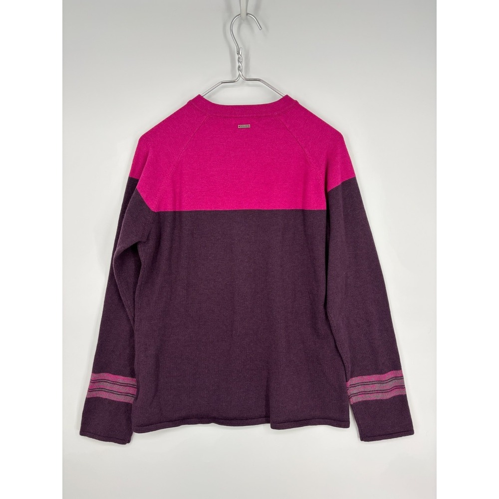 PrAna Sweater Womens XL Pink Purple Mariana Pullover Wool Blend Zip Neck - Picture 5 of 9